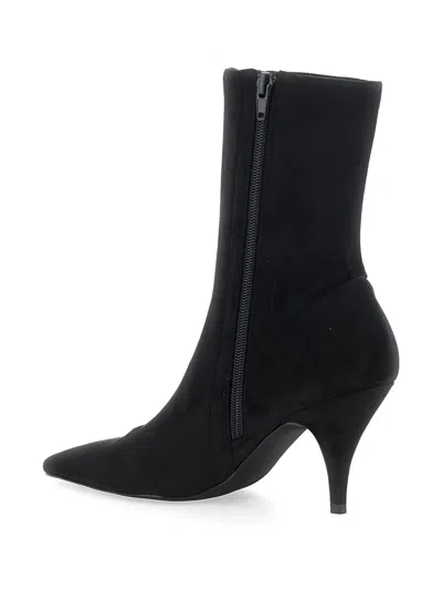 Jeffrey Campbell Pointed-toe Suede Boots In Black