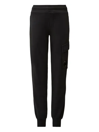 C.p. Company Cargo-pocket Sweatpants In Black