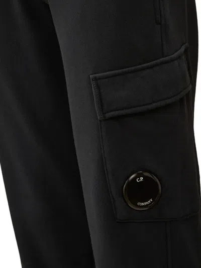 C.p. Company Cargo-pocket Sweatpants In Black