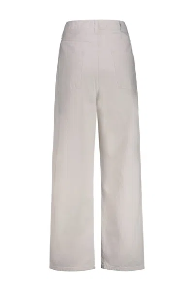 Wardrobe.nyc Low Rise Jean In White