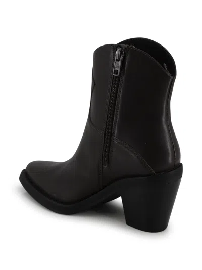 Ash Contemporary Short Leather Ankle Boots In Multi