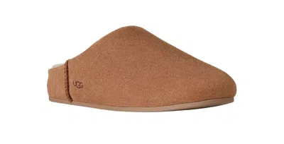 Ugg Slip-on Sandals With Smooth Suede Exterior In Brown