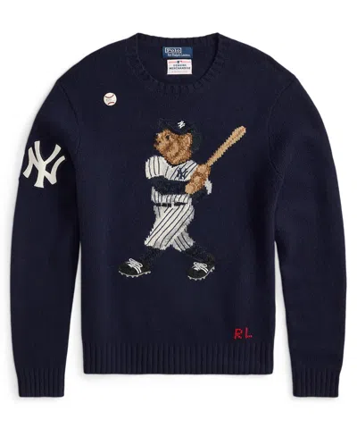 Polo Ralph Lauren Unisex Yankees Bear Sweater In Blue