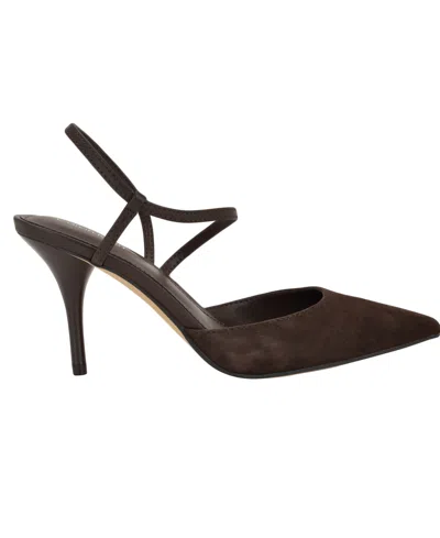Calvin Klein Women's Cordera Strappy Stiletto Pumps In Brown