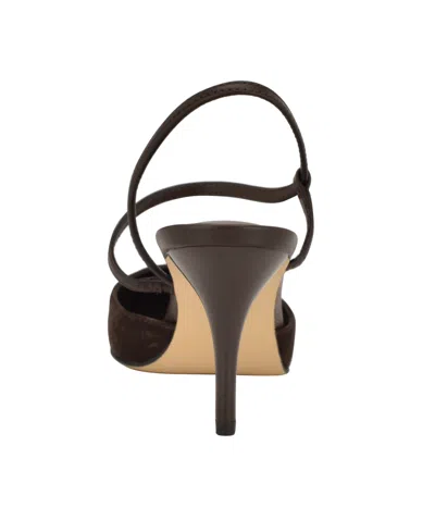 Calvin Klein Women's Cordera Strappy Stiletto Pumps In Brown
