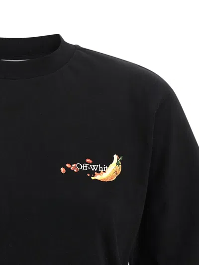 Off-white Graphic Arrow Fruit Design T-shirt In Black