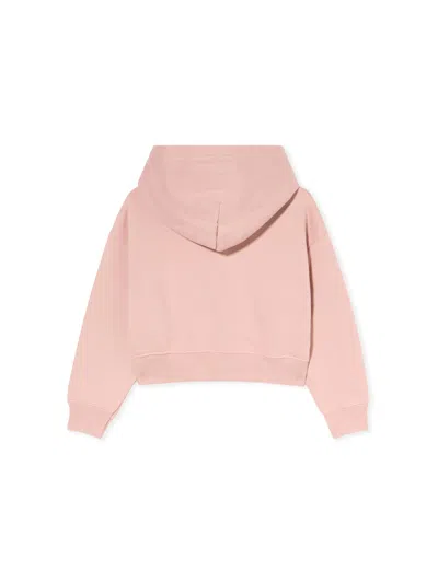 Off-white Logo-print Hoodie In Pink