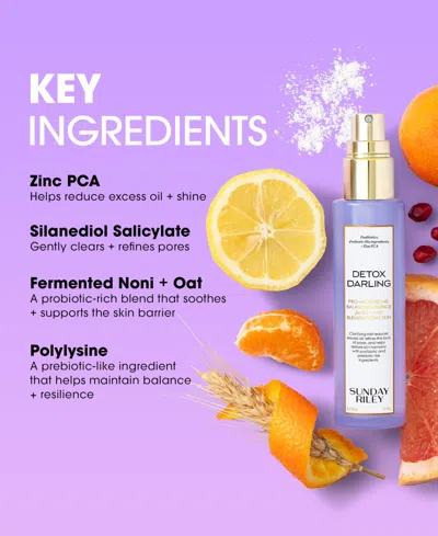 Sunday Riley Detox Darling Pro-microbiome Balancing Essence For Oily And Blemish-prone Skin 50ml In Transparent