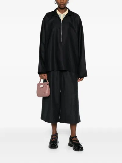 Sofie D'hoore Carracci Tropical Wool Shirt In Black