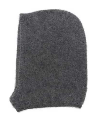 Lisa Yang Brushed-effect Cashmere Balaclava In Gray