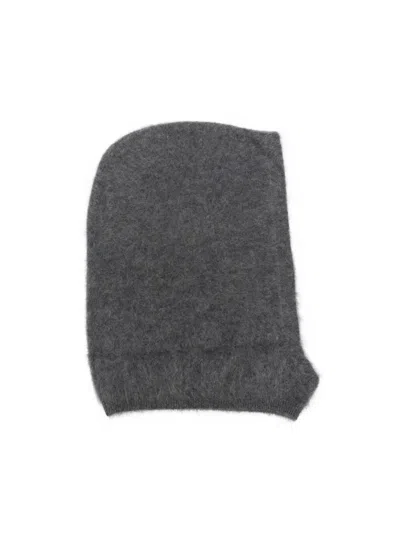 Lisa Yang Brushed-effect Cashmere Balaclava In Gray