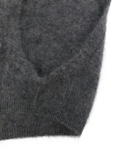 Lisa Yang Brushed-effect Cashmere Balaclava In Gray