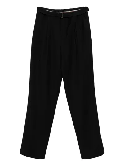 Canali Casual Pants With Belt Loops In Black