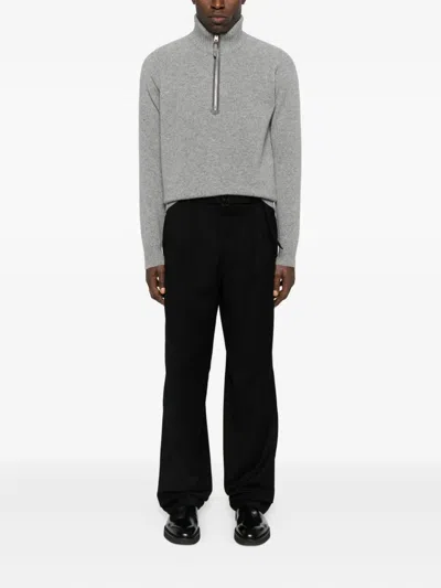 Canali Casual Pants With Belt Loops In Black