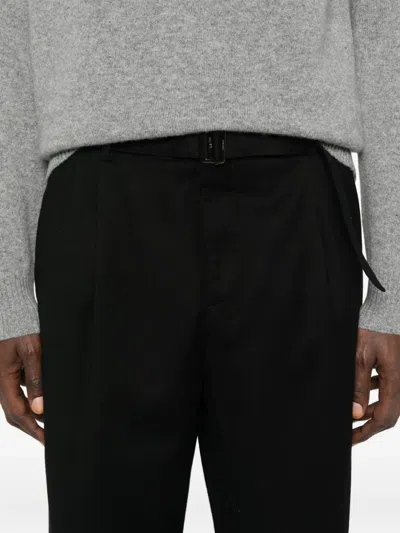 Canali Casual Pants With Belt Loops In Black