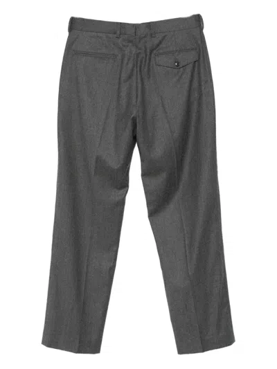 Paul Smith Conceal Fastened Straight-leg Trousers In Gray