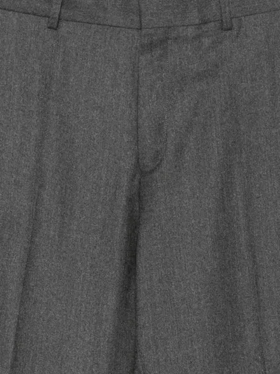 Paul Smith Conceal Fastened Straight-leg Trousers In Gray