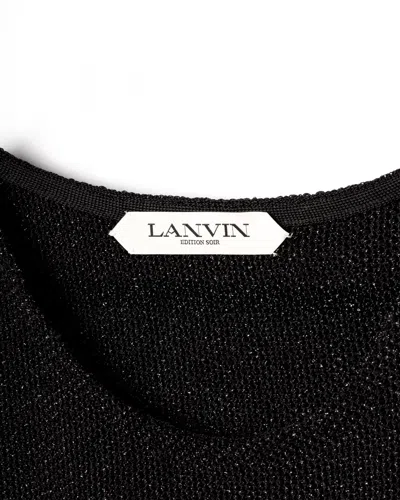 Lanvin Fitted Black Evening Dress In Black