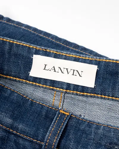 Lanvin Mid-length Denim Skirt In Blue