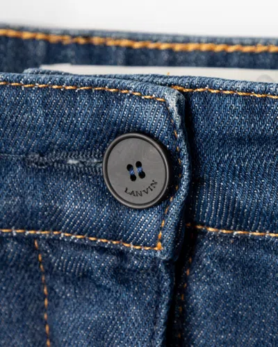 Lanvin Mid-length Denim Skirt In Blue