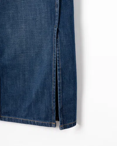 Lanvin Mid-length Denim Skirt In Blue