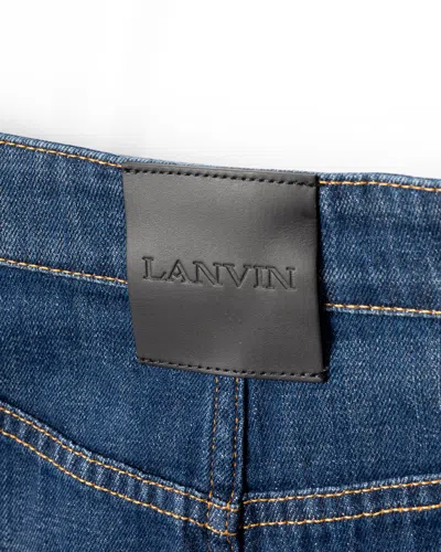 Lanvin Mid-length Denim Skirt In Blue