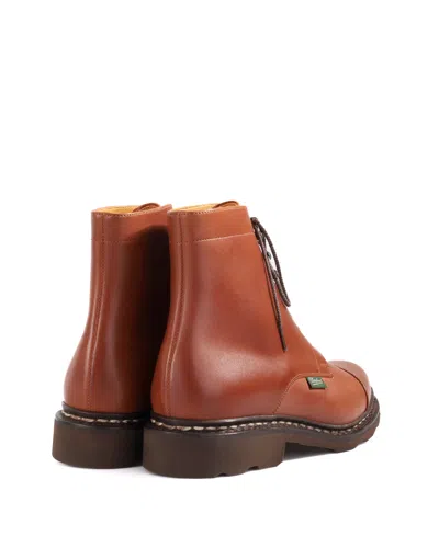 Paraboot Brown Shoes With Norwegian Stitching In Brown