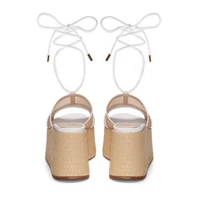 M+e' Sandals White In White