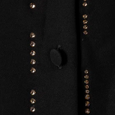 Viktor & Rolf Cropped Black Top With Structured Silhouette In Black