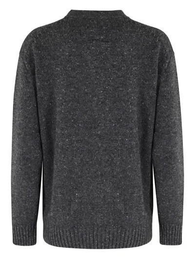 Dunst Speckled-effect Wool Cardigan In Gray