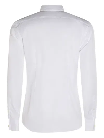 Glanshirt Long-sleeve Cotton Shirt In White