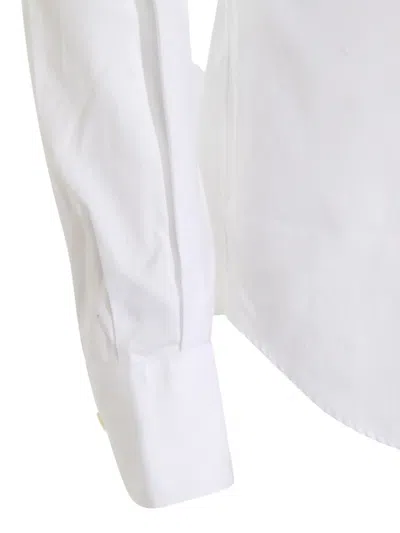 Glanshirt Long-sleeve Cotton Shirt In White