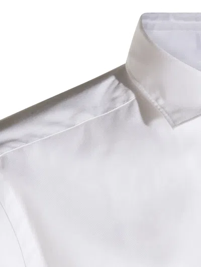Glanshirt Long-sleeve Cotton Shirt In White