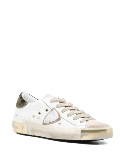 Philippe Model Paris Padded Tongue Lace-up In White