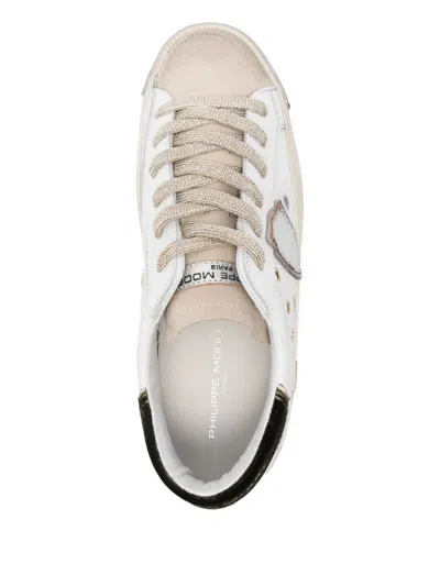 Philippe Model Paris Padded Tongue Lace-up In White