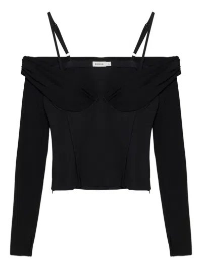 Simkhai Hazel Off-the-shoulder Stretch-jersey Top In Black