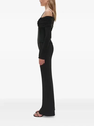 Simkhai Hazel Off-the-shoulder Stretch-jersey Top In Black