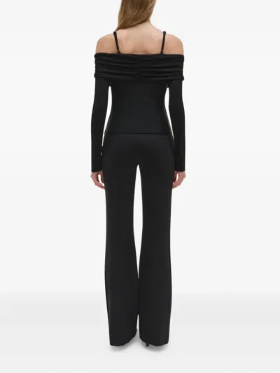 Simkhai Hazel Off-the-shoulder Stretch-jersey Top In Black