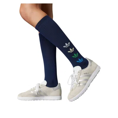 Adidas Originals (wmns) Adidas Gazelle Spikeless Golf 'crystal White Silver Metallic' In Gray