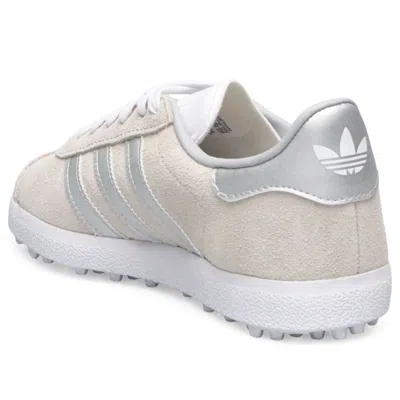 Adidas Originals (wmns) Adidas Gazelle Spikeless Golf 'crystal White Silver Metallic' In Gray