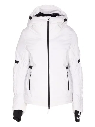Jetset Hooded Zip-front Coat In White