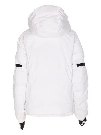 Jetset Hooded Zip-front Coat In White