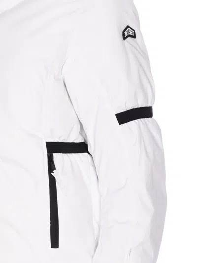 Jetset Hooded Zip-front Coat In White