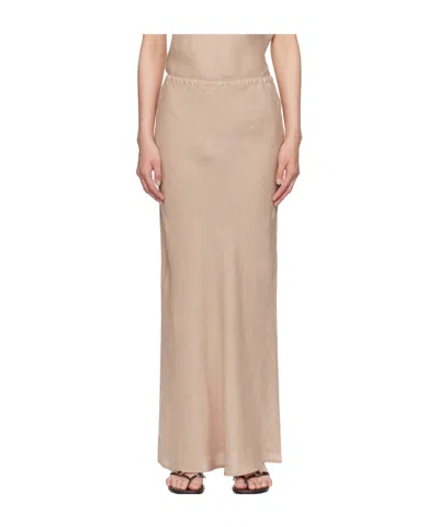 Baserange Elastic Waist Skirt In Multi