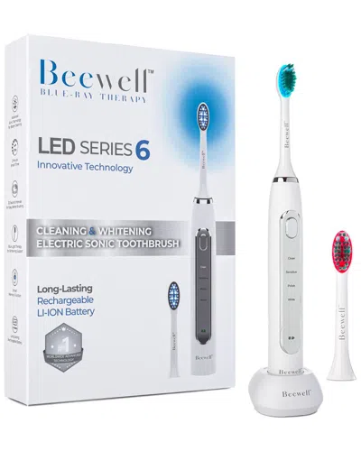 Beewell Electric Sonic Blue & Red Led Whitening Toothbrush - Limited Edition In Multi