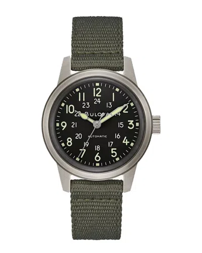 Bulova Mens Watch In Green