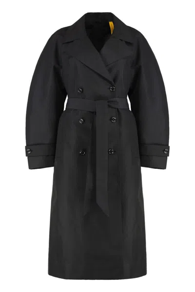 Moncler Genius 4 Moncler Edward Enninful - Zake Long Trench Coat In Black