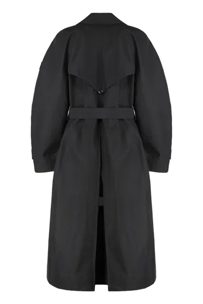 Moncler Genius 4 Moncler Edward Enninful - Zake Long Trench Coat In Black