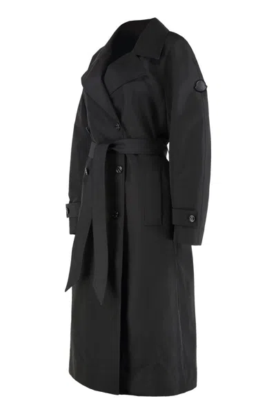 Moncler Genius 4 Moncler Edward Enninful - Zake Long Trench Coat In Black