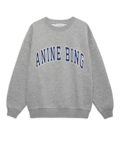 Anine Bing Spencer Sweatshirt In Gray